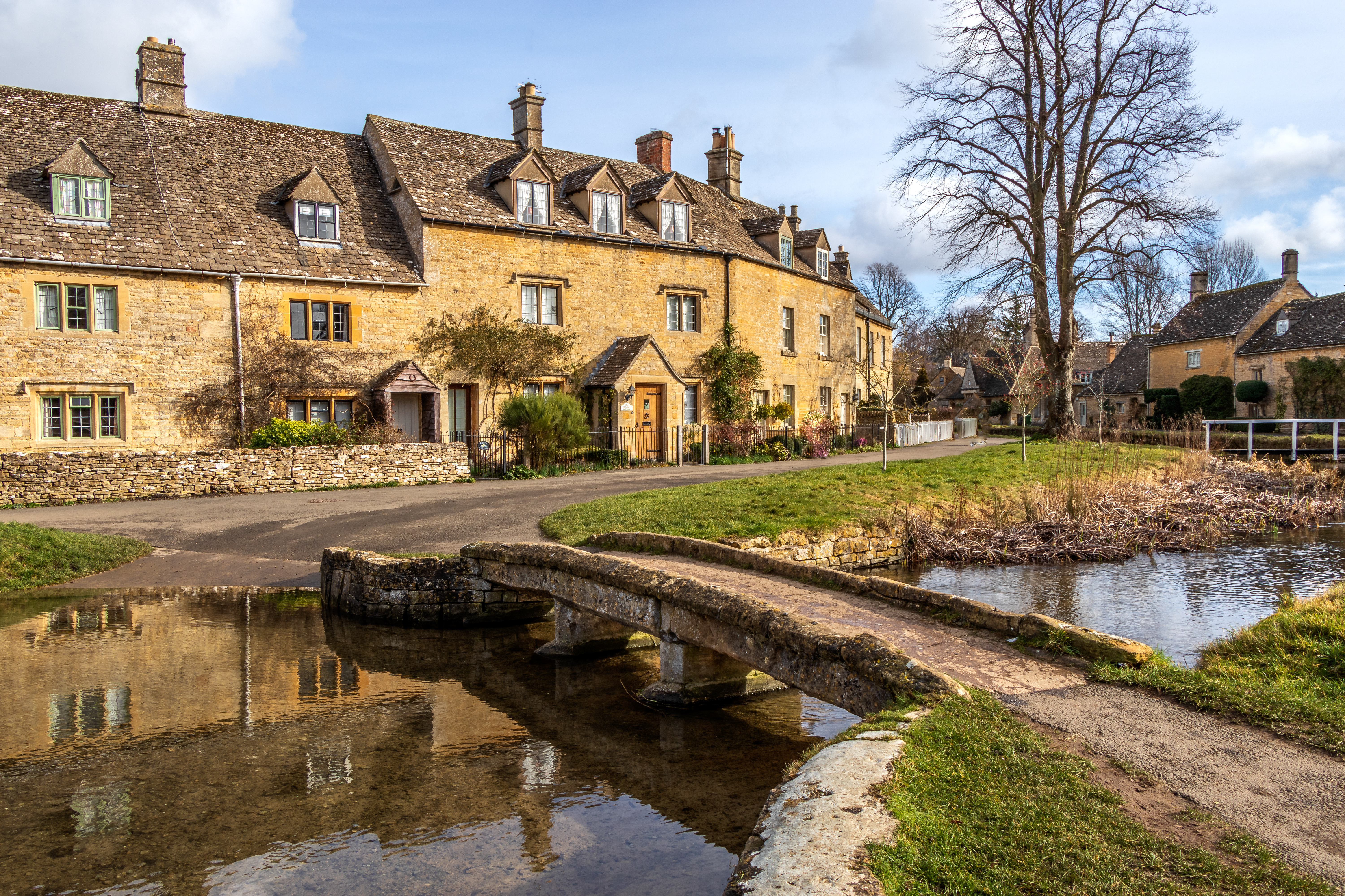 Cotswold village of Lower Slaughter, Gloucestershire, England