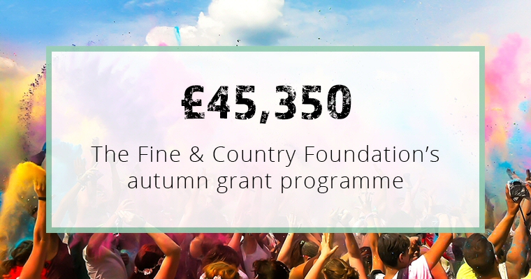 £45,350 given to 14 homeless charities in our autumn grant programme