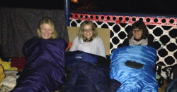Wrap up warm: Helping Hands Sleep Out