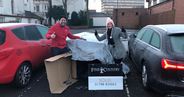Rugby sleeps rough for Hope4 in below freezing temperatures