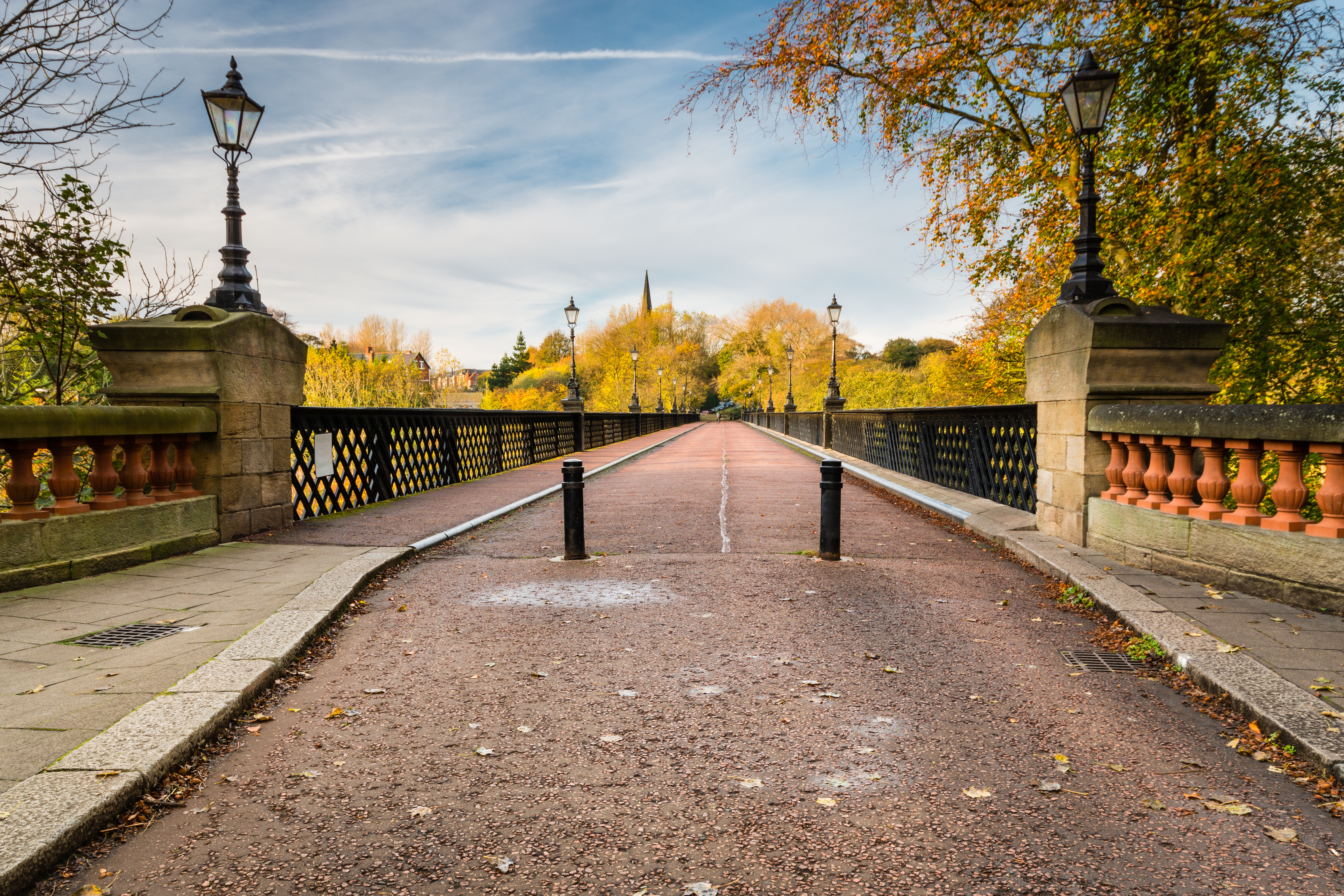 Armstrong Bridge at Jesmond Dene park Newcastle Upon Tyne