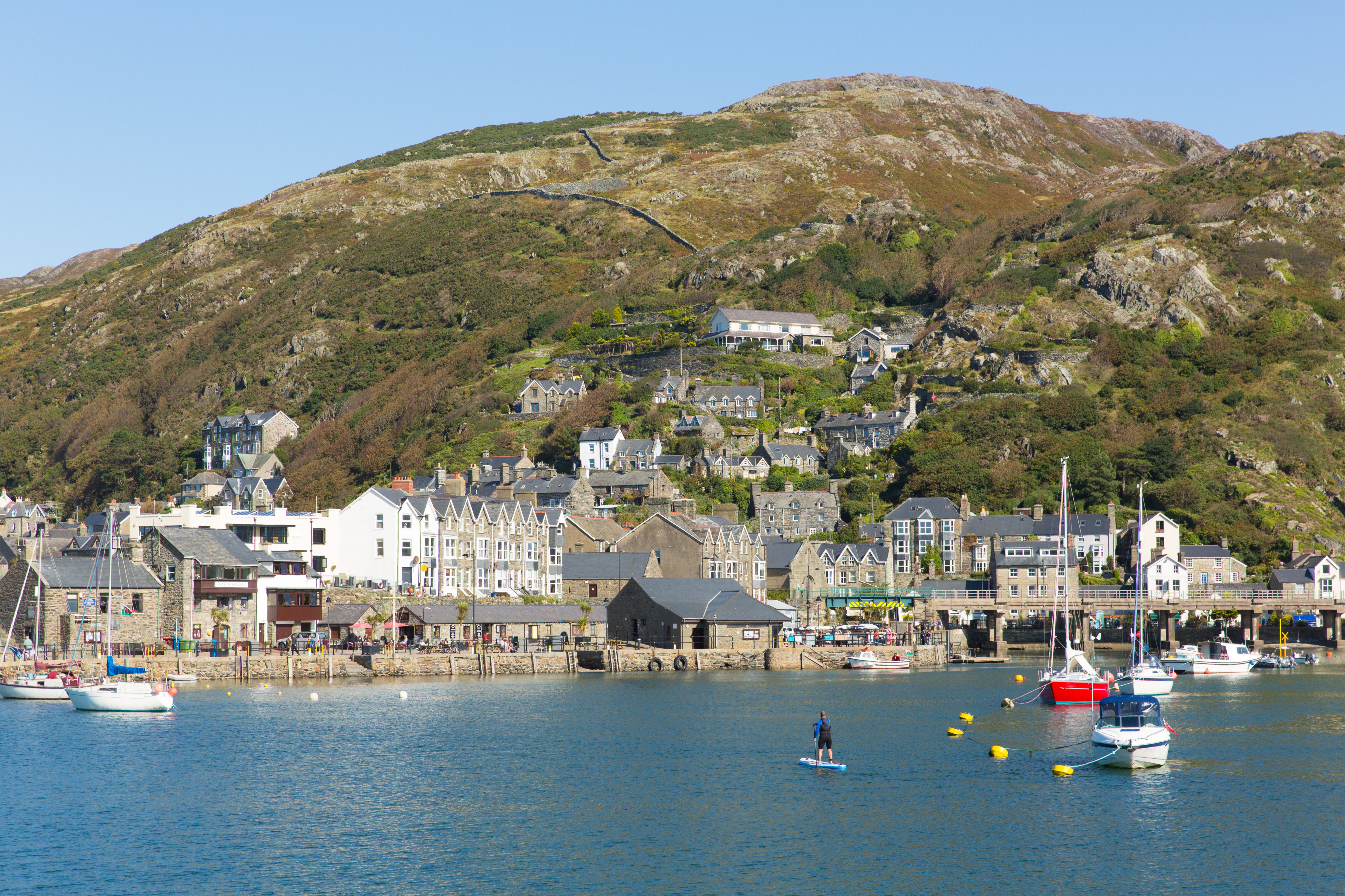 Barmouth North Wales beautiful coast town in Gwynedd Snowdonia National Park UK