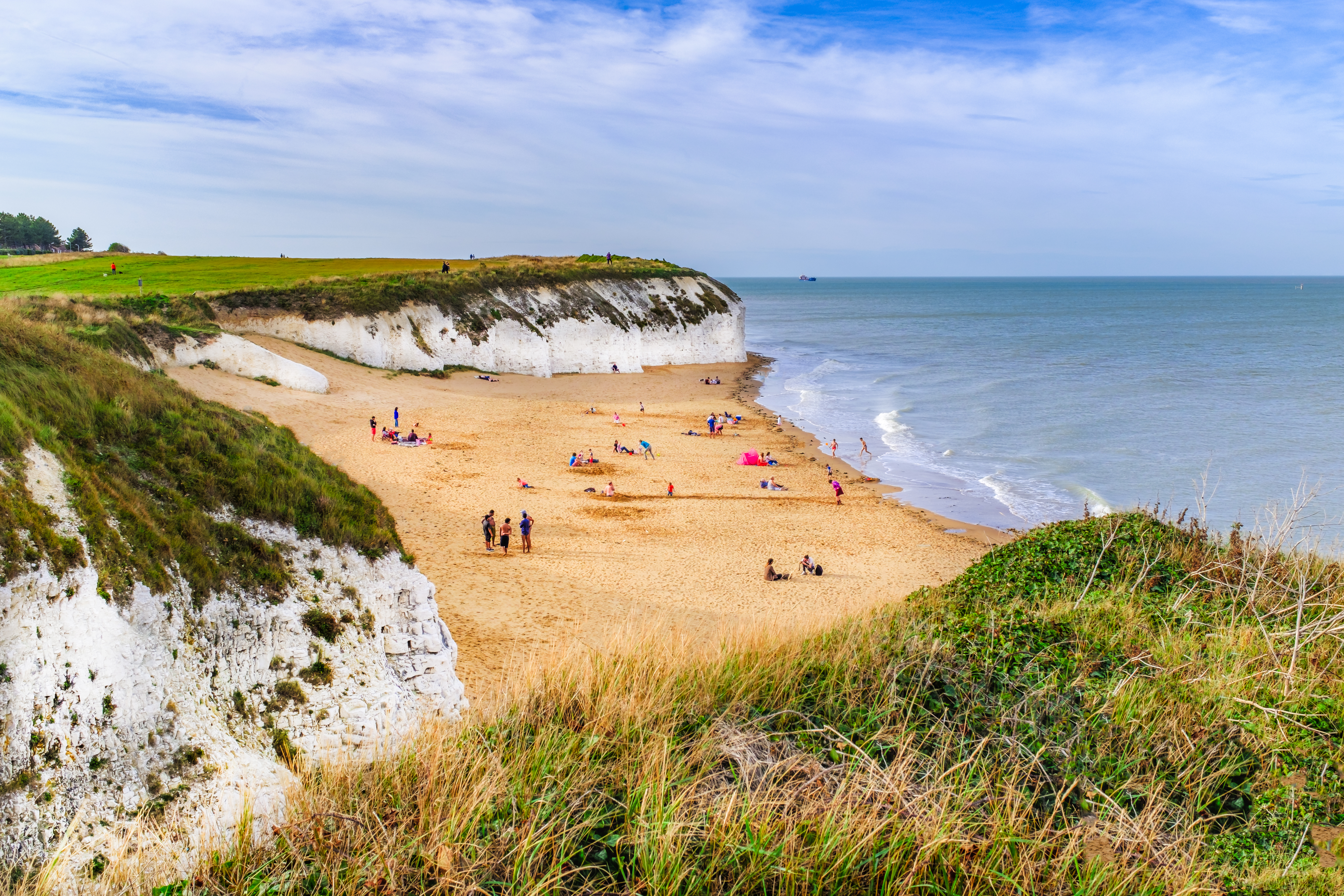 Botany Bay a golden beach on the Thanet, Kent coast on the south east coast of England.