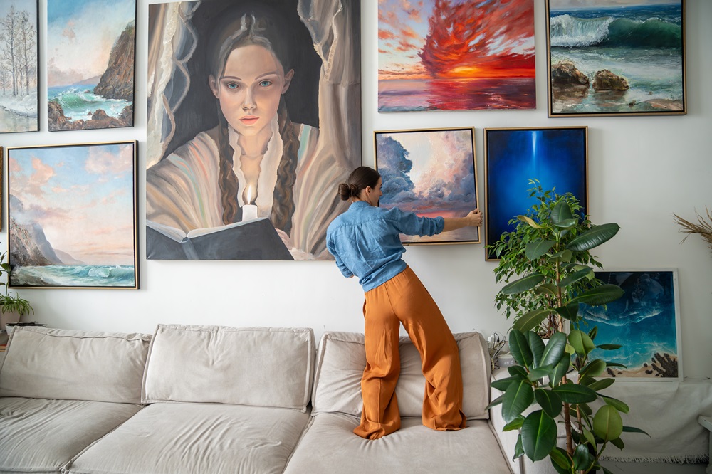 Colourful, unique and personal, art can transform a room