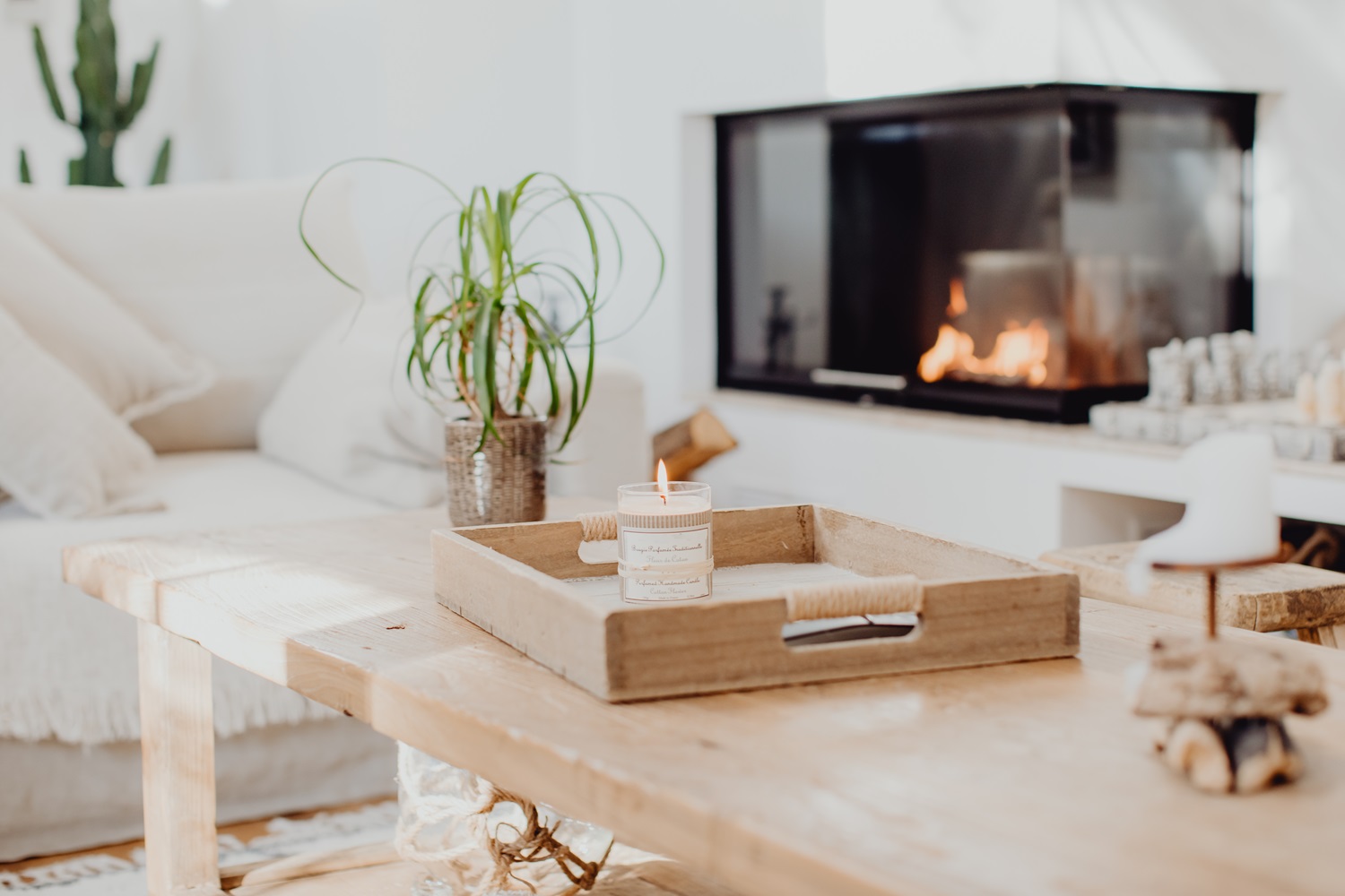 consider getting the fireplace going if you have one