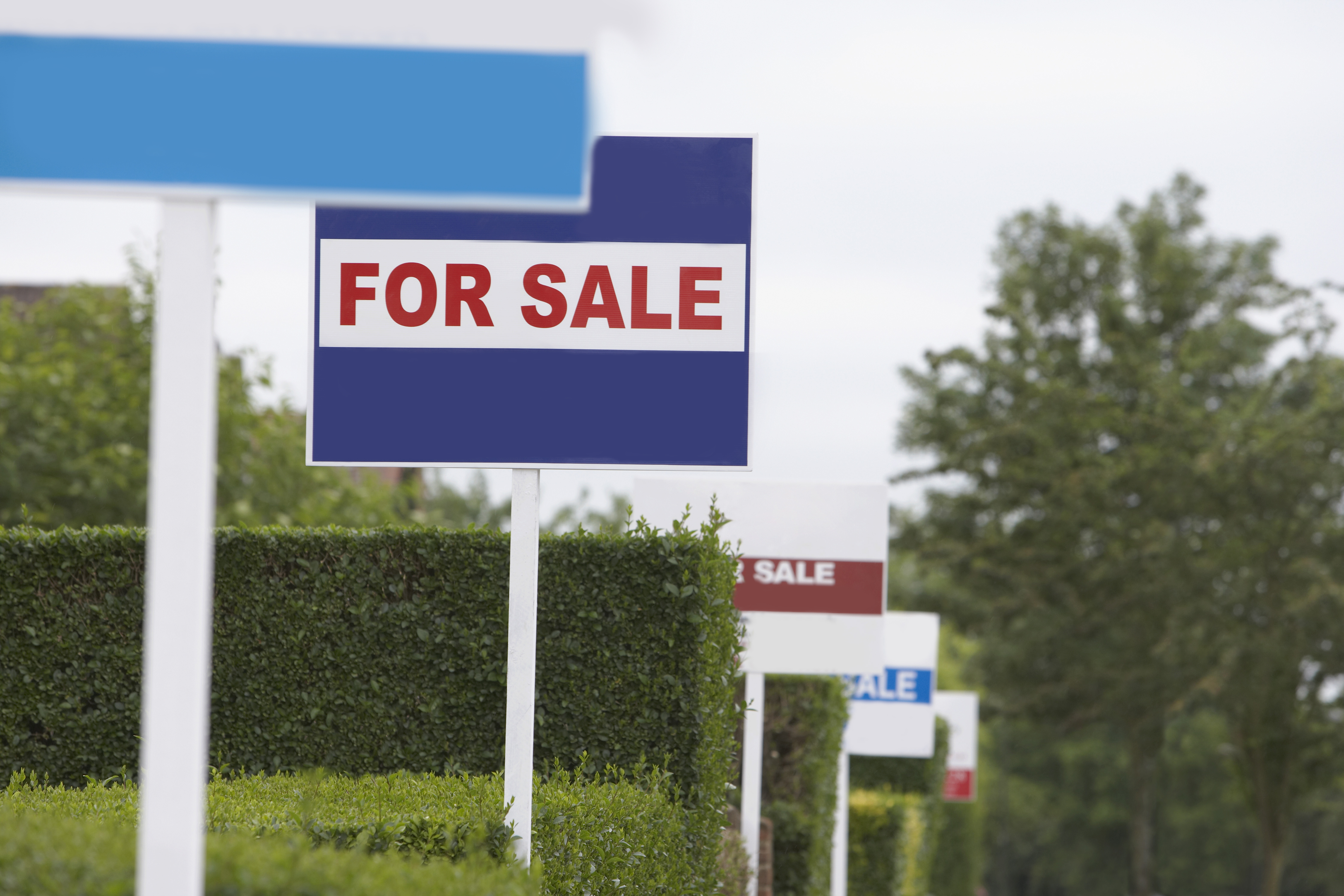 houses for sale signs