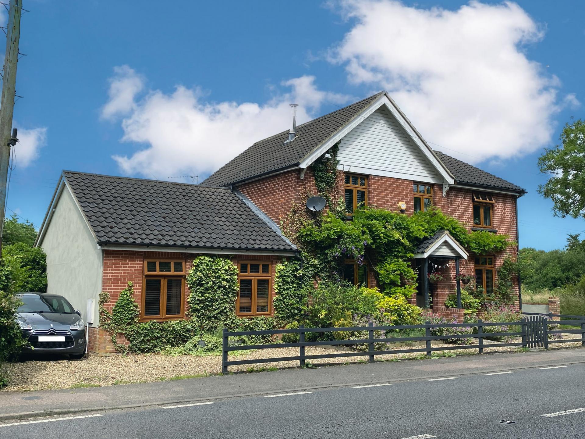 large leafy family home for sale in Suffolk Little Stonham