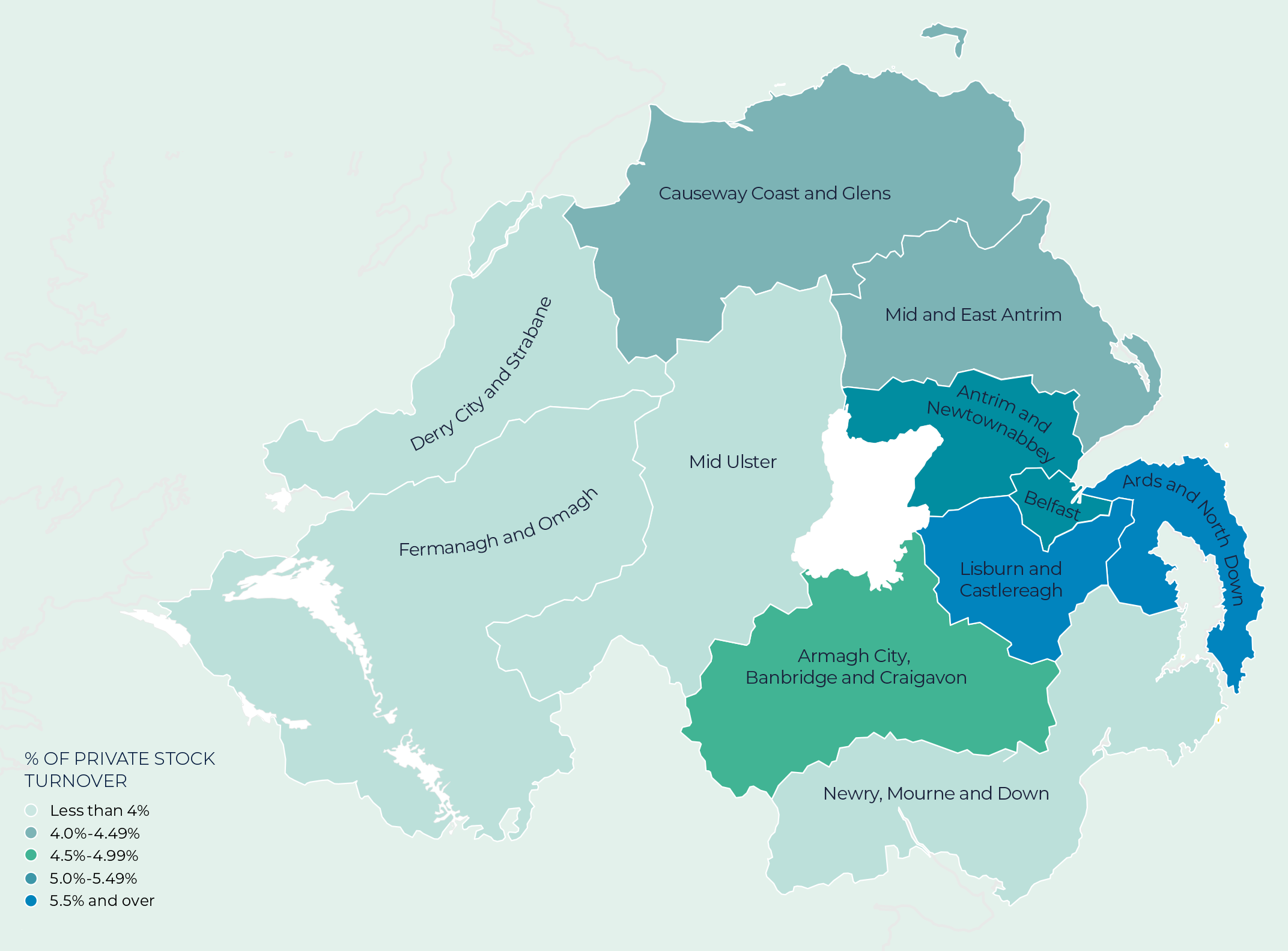 Map Regional Property Market Update Summer 2022 Northern Ireland 