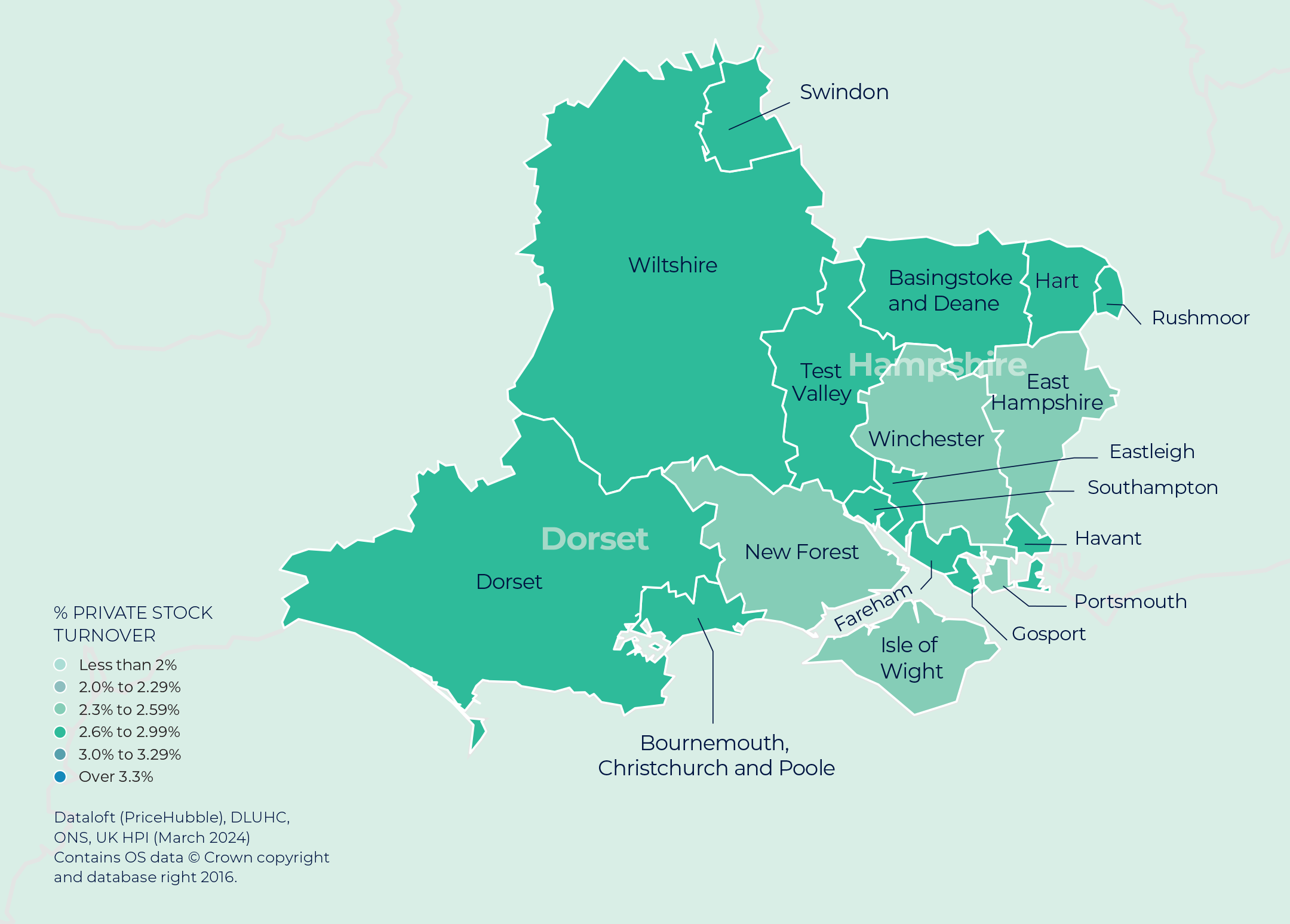 MAP Southern England Property Market