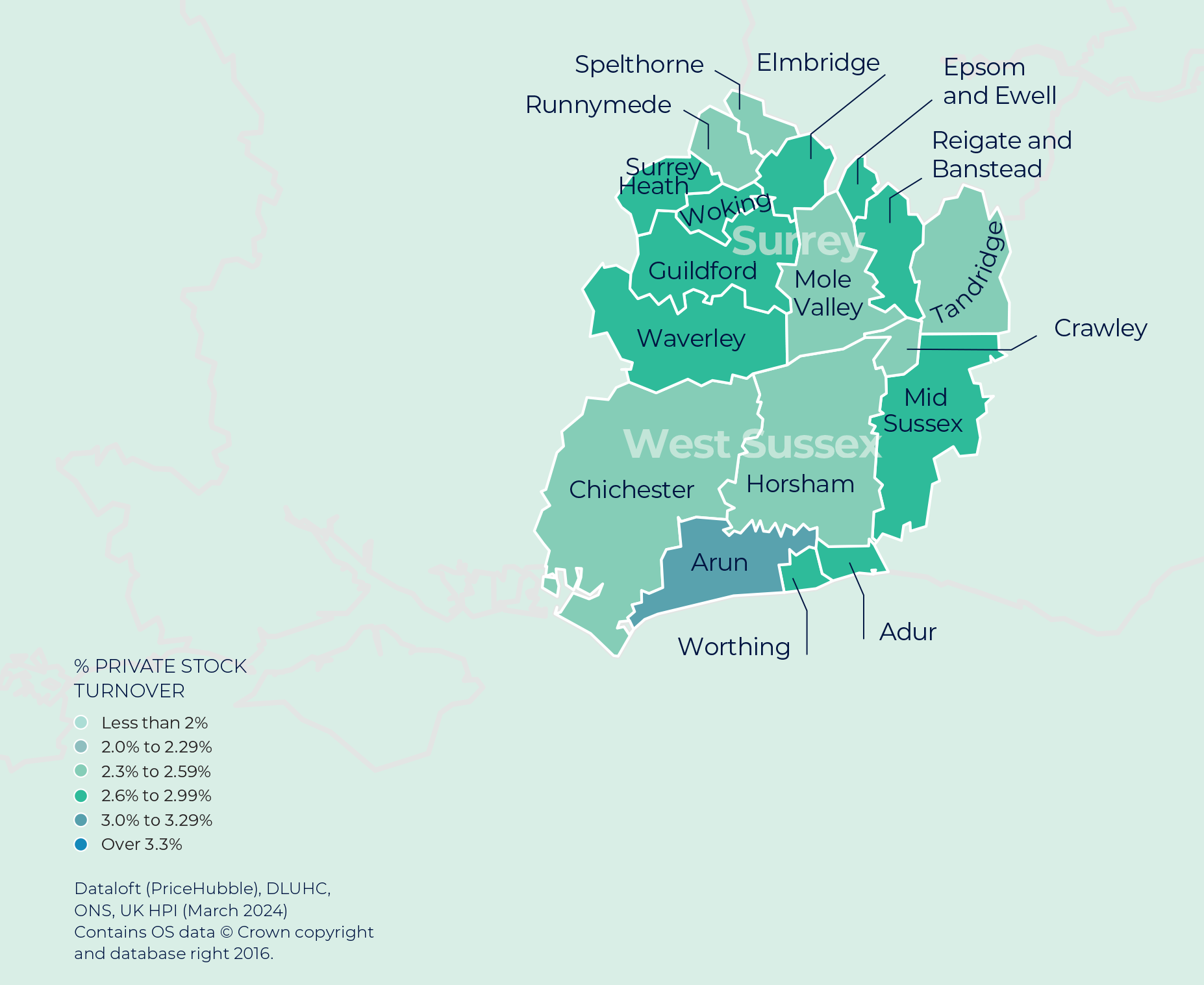 MAP Southern Home Counties Property Market