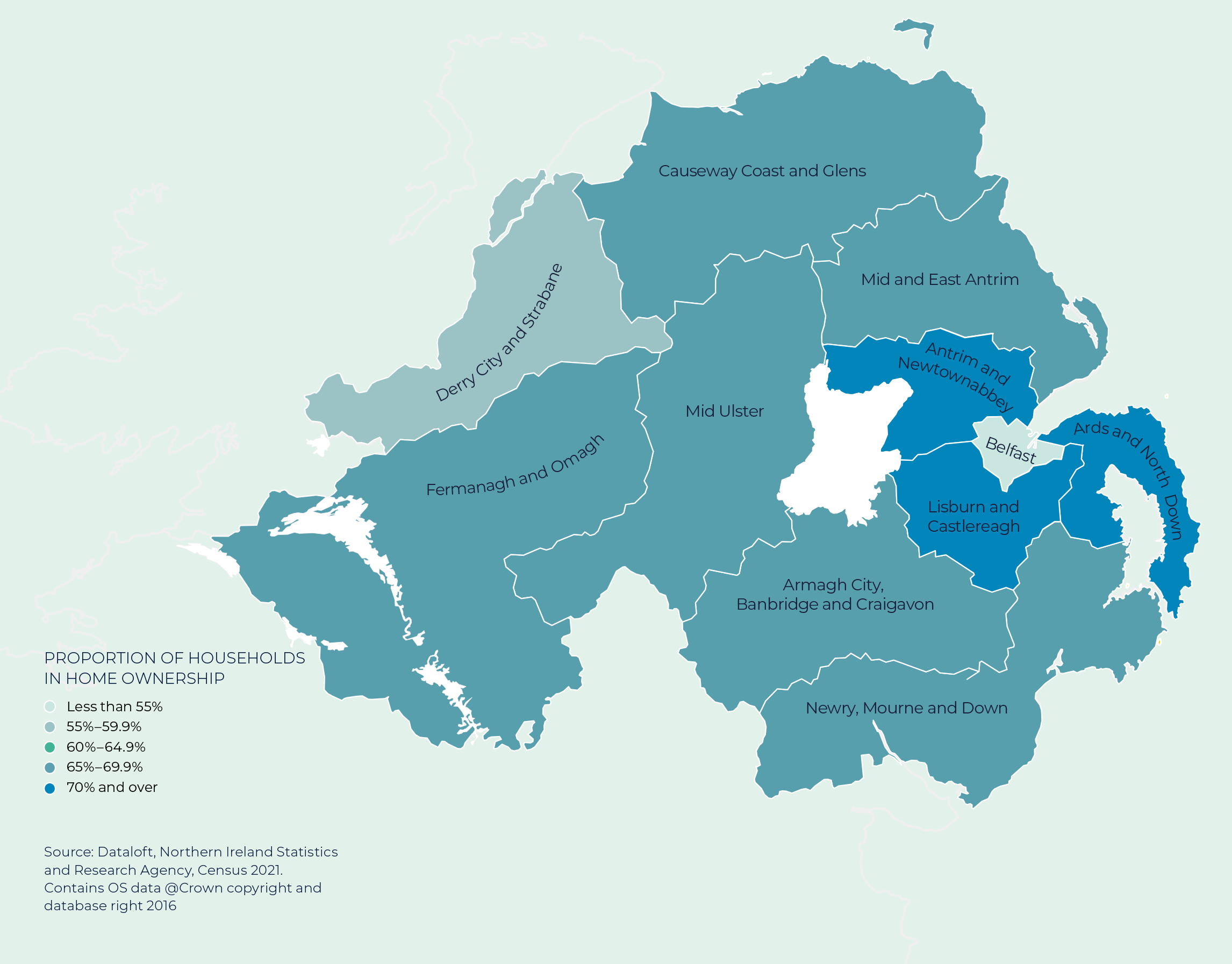 Northern Ireland Map Spring 2023 
