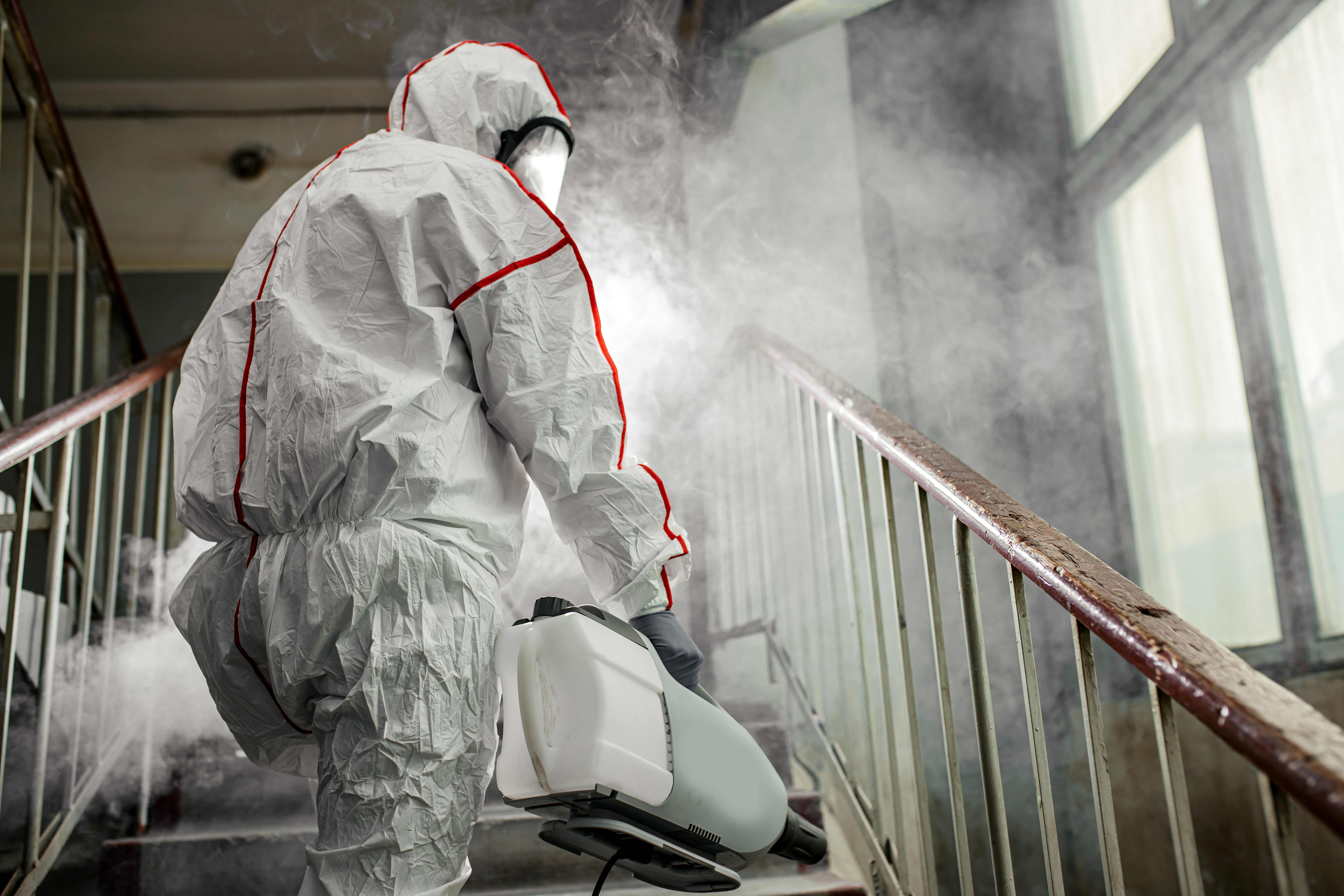 protective hazard suit infestation treatment spray house