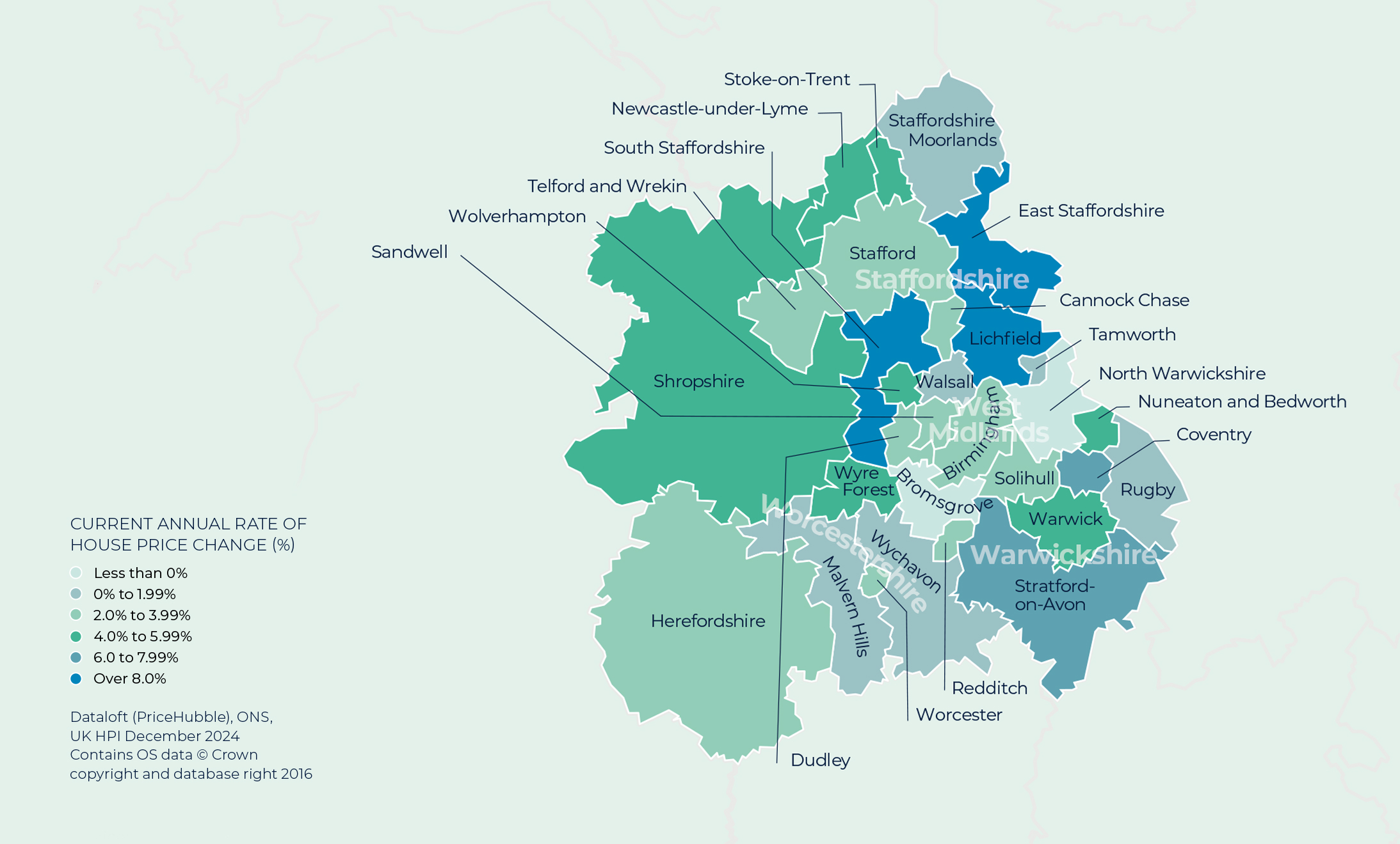 West Midlands Map