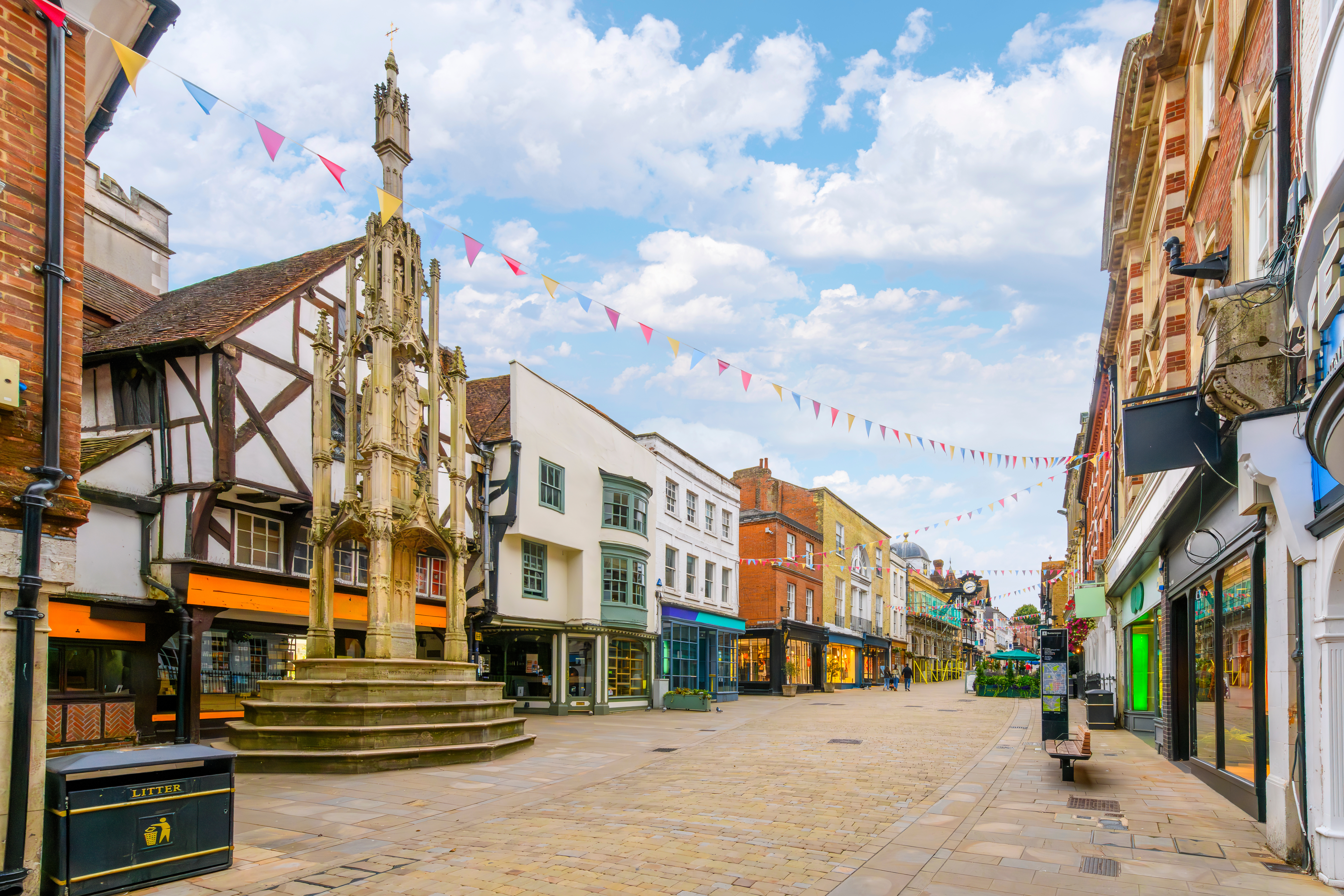 pretty market town high street uk