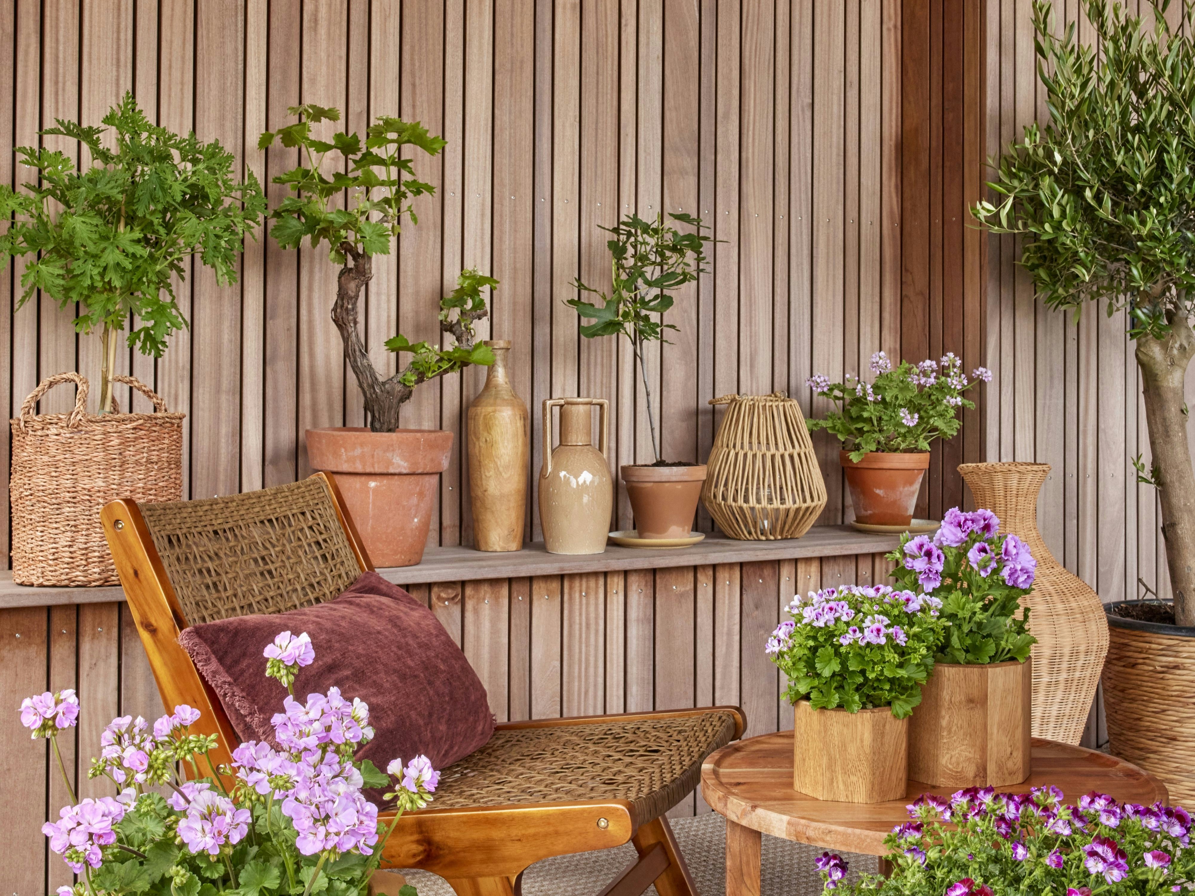 stylish outdoor space