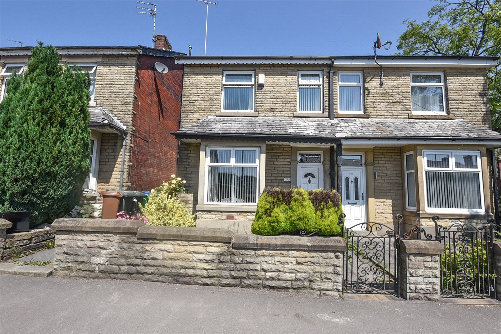 three bedroom terraced stone character house in Rochdale Greater Manchester