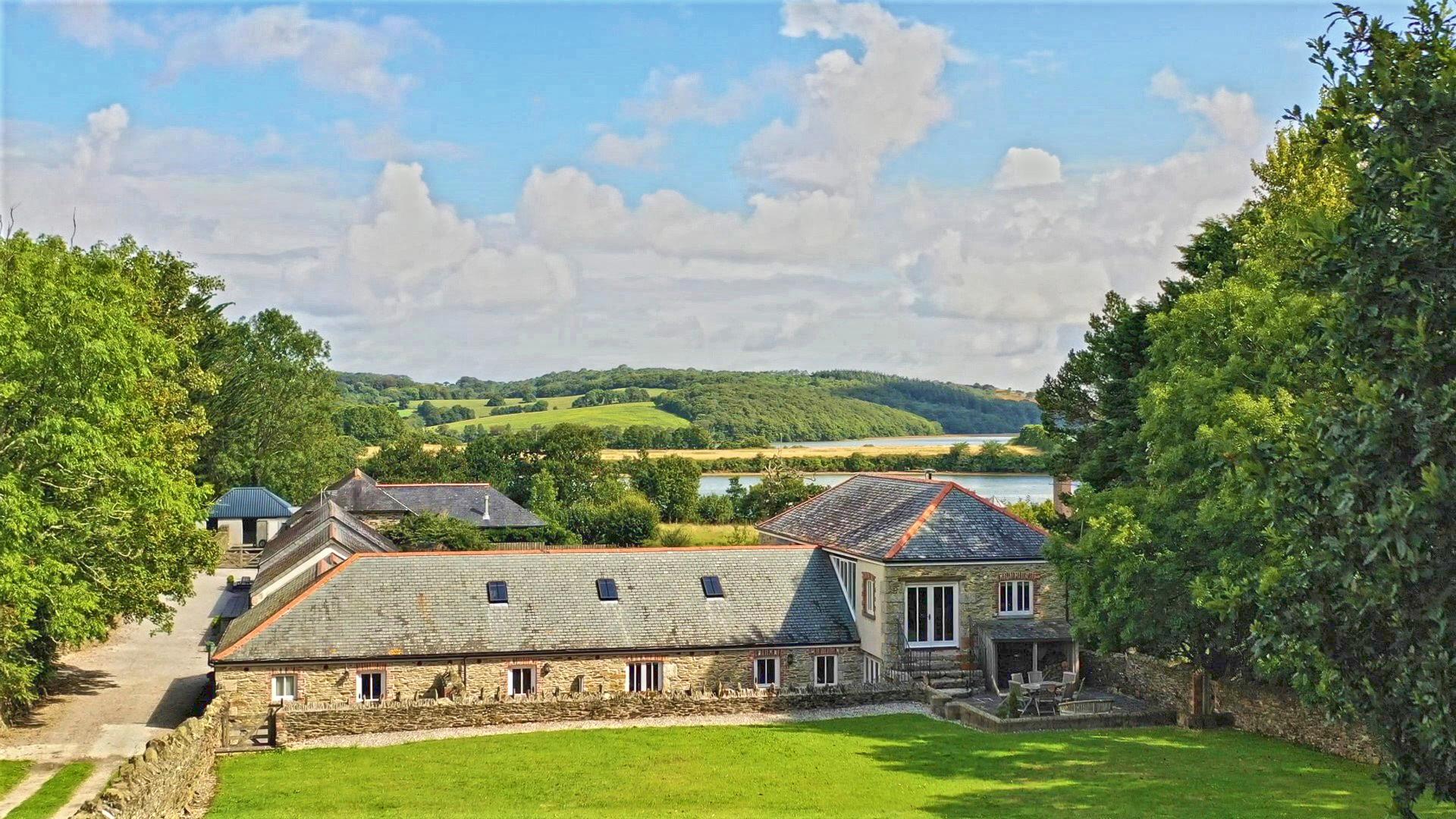 unique waterside house in cornwall in pretty countryside