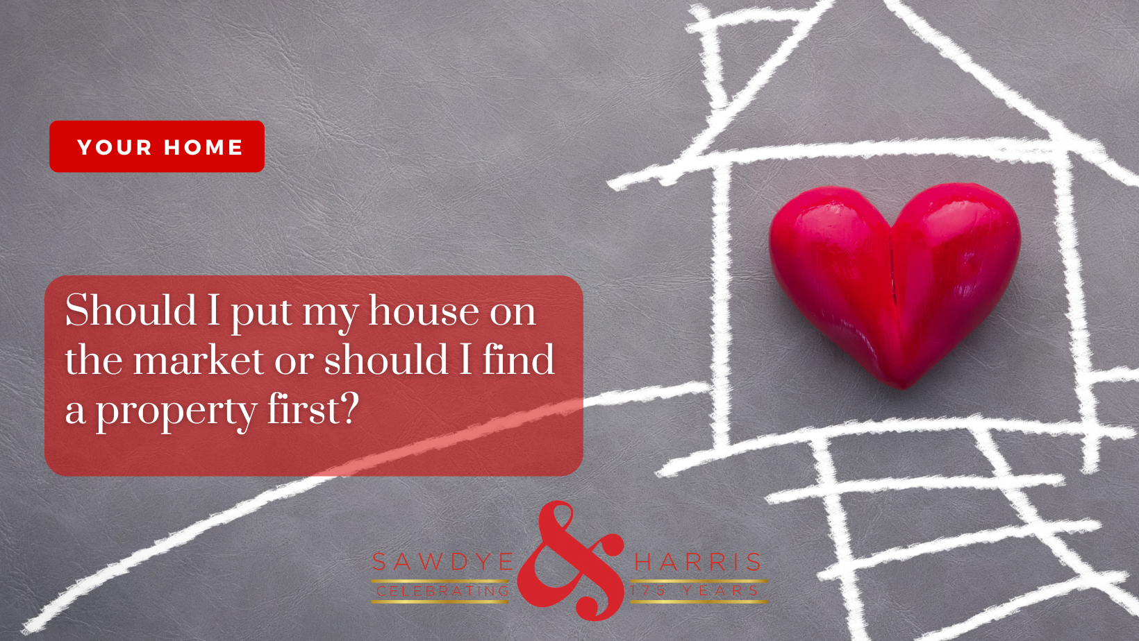 Should I put my house on the market or should I find a property first? 