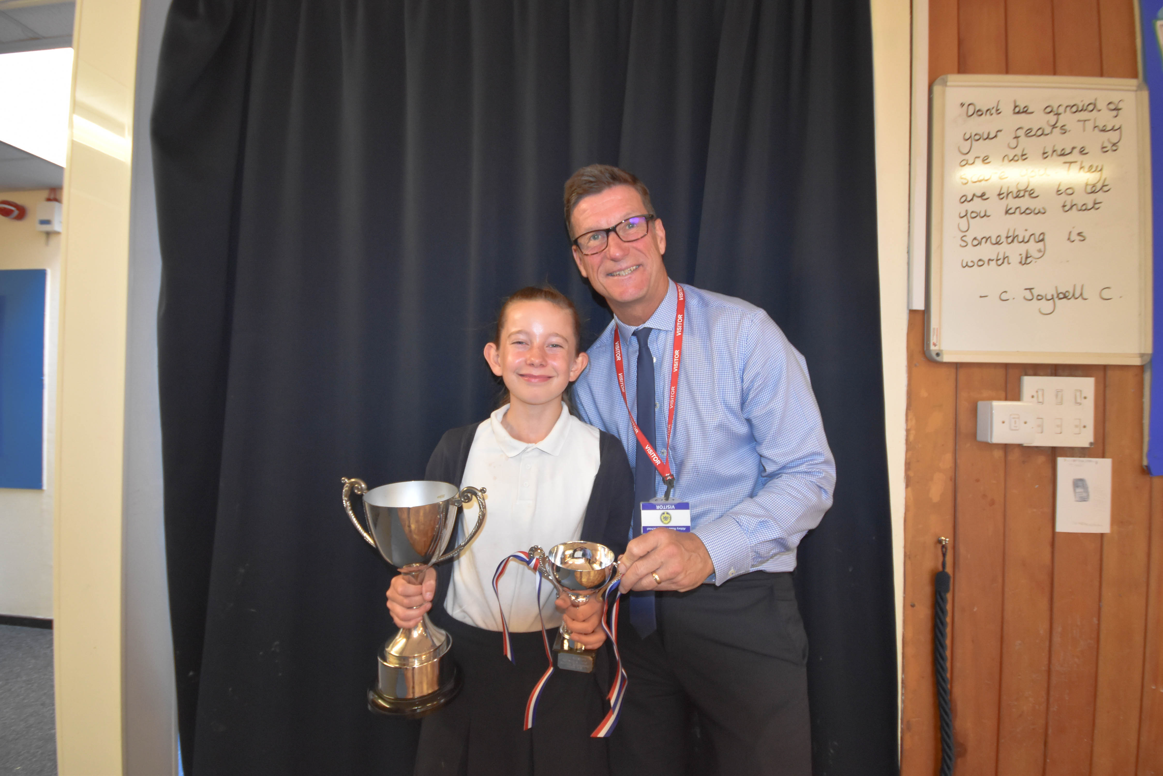 Latest Royston & Lund Sporting Achievement Award at Abbey Road School, West Bridgford