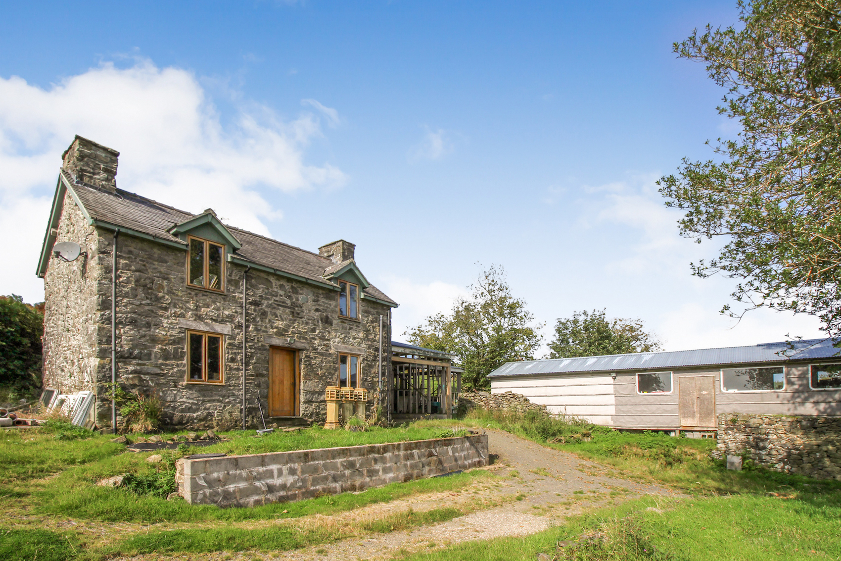 Off-grid lifestyle complete with stunning stone cottage renovation