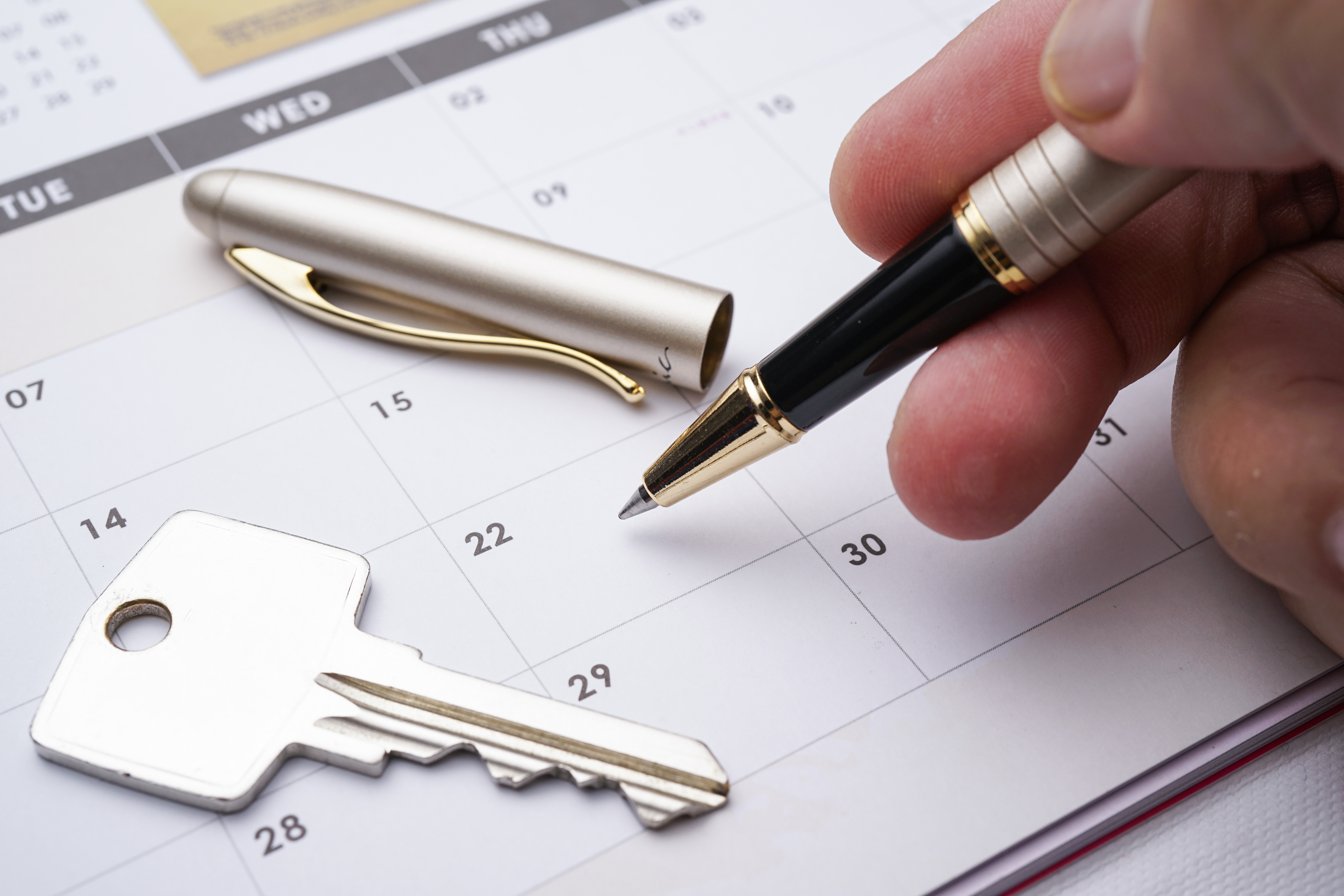 Property sale exchange calendar