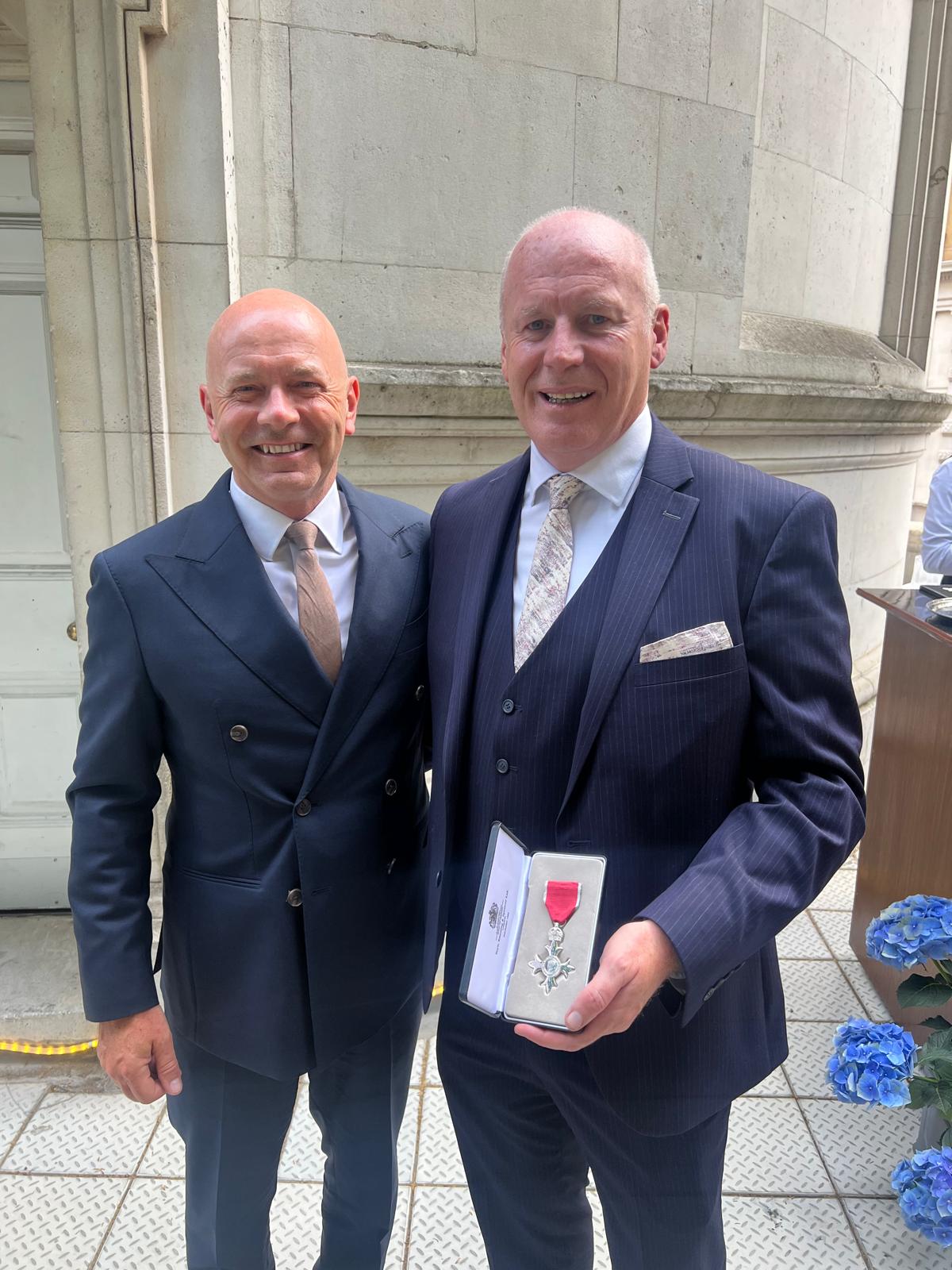 Art O'Hagen picks up his MBE