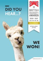 British Property Awards: 2020-2021 Gold Winner Letting Agent Hastings