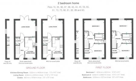 2 bedroom Terraced House to let in Dragonfly Way, King's Lynn, PE30