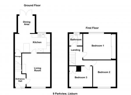 3 bedroom Terraced House for sale in Parkview, Lisburn, BT27