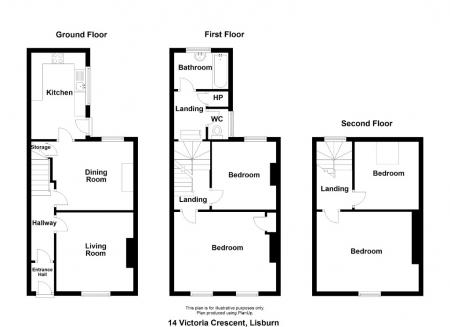 4 bedroom Town house for sale in Victoria Crescent, Lisburn, BT27