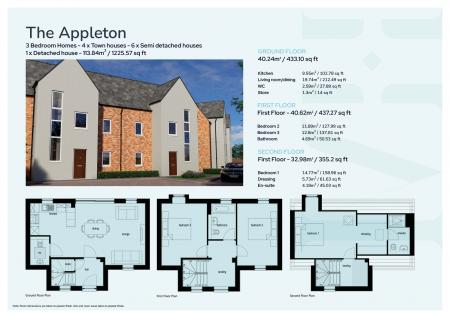 3 bedroom Semi-detached house to let in The Appleton - Frank Cliffe Way, Middlewich, CW10