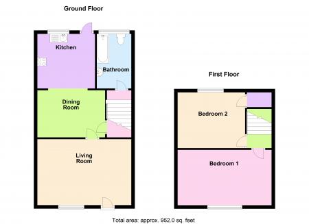 2 bedroom Terraced House to let in Moss Terrace, Goole Road, Moorends, Doncaster, DN8