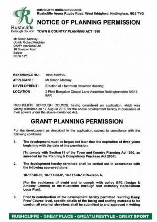 0 bedroom Plot for sale in Chapel Lane, Aslockton, Nottingham