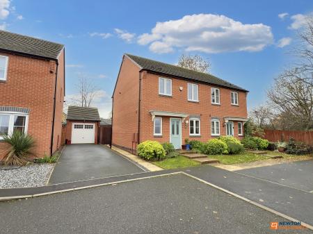 3 bedroom Semi-detached house for sale in Rennocks Place, Thringstone, LE67