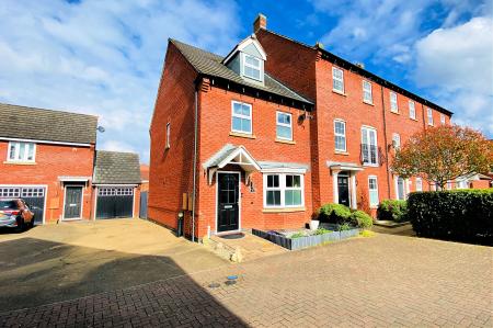 3 bedroom End of terrace house for sale in Willowbrook Way, Rearsby, LE7 4YW