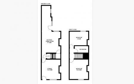 2 bedroom Terraced House to let in Hartley Road, Radford, Nottingham, NG7