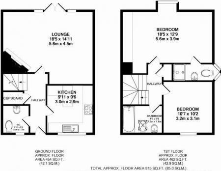 2 bedroom End of terrace house to let in Sturminster Marshall, Wimborne