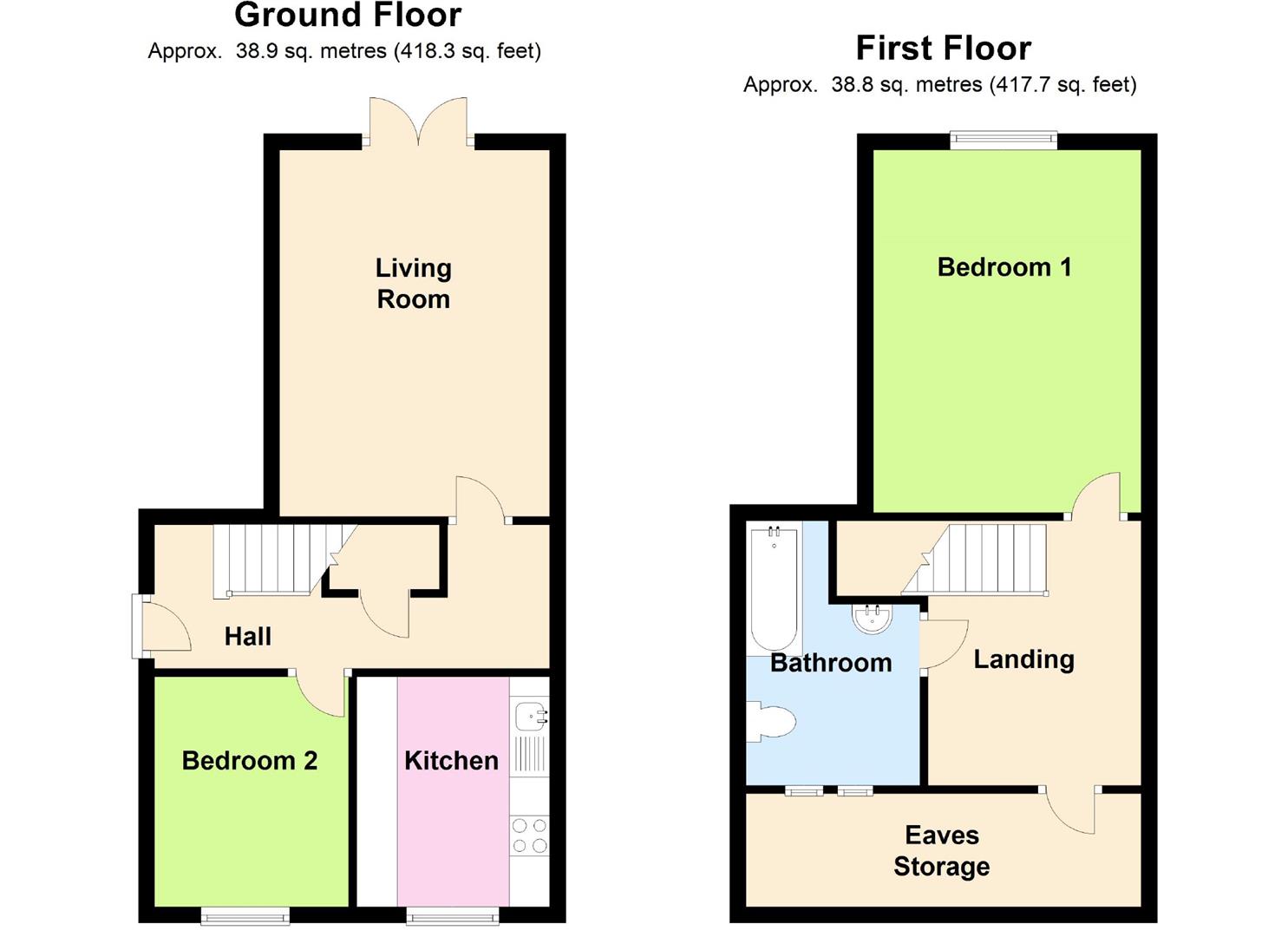 2 bedroom Duplex for sale in Woolmer Green