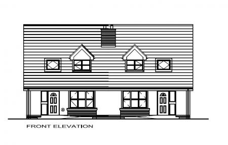 3 bed semi front ele