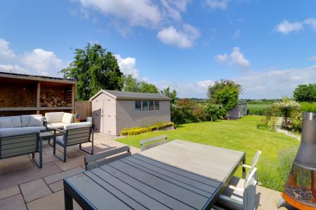 Rear Garden & Rural Views