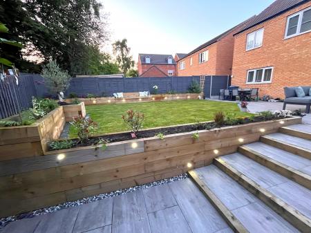 Landscaped Garden (Dusk)