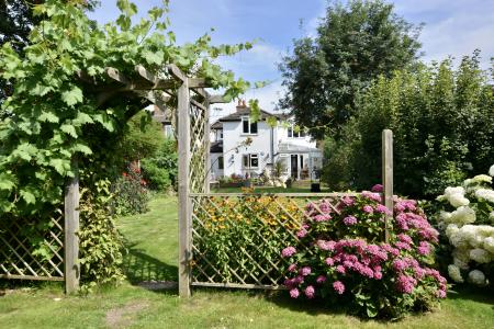 Garden view to house