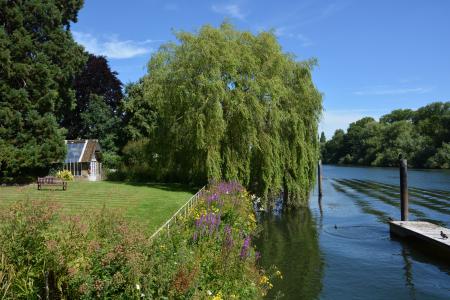 Communal Lawn, Boathouse, & River Thames