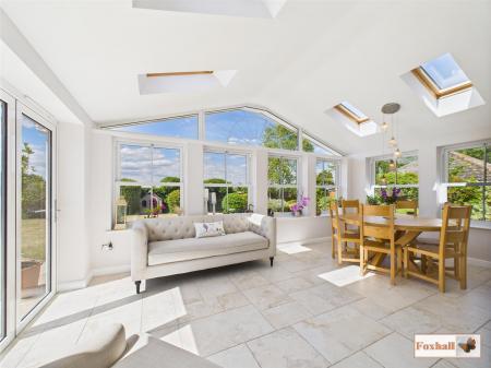 Open Plan Sitting/Dining Room In Orangery Style