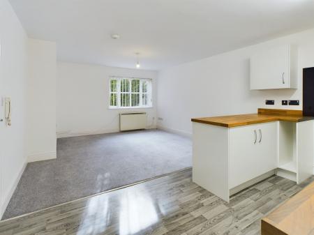 Open plan kitchen/living area