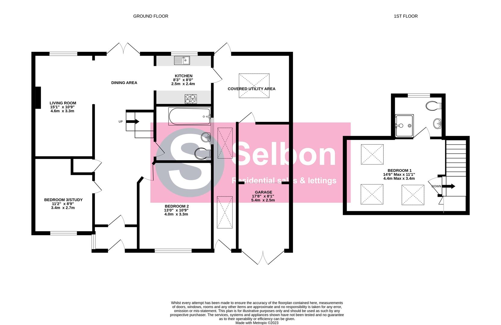 3 bedroom SemiDetached Bungalow for sale in Fleet