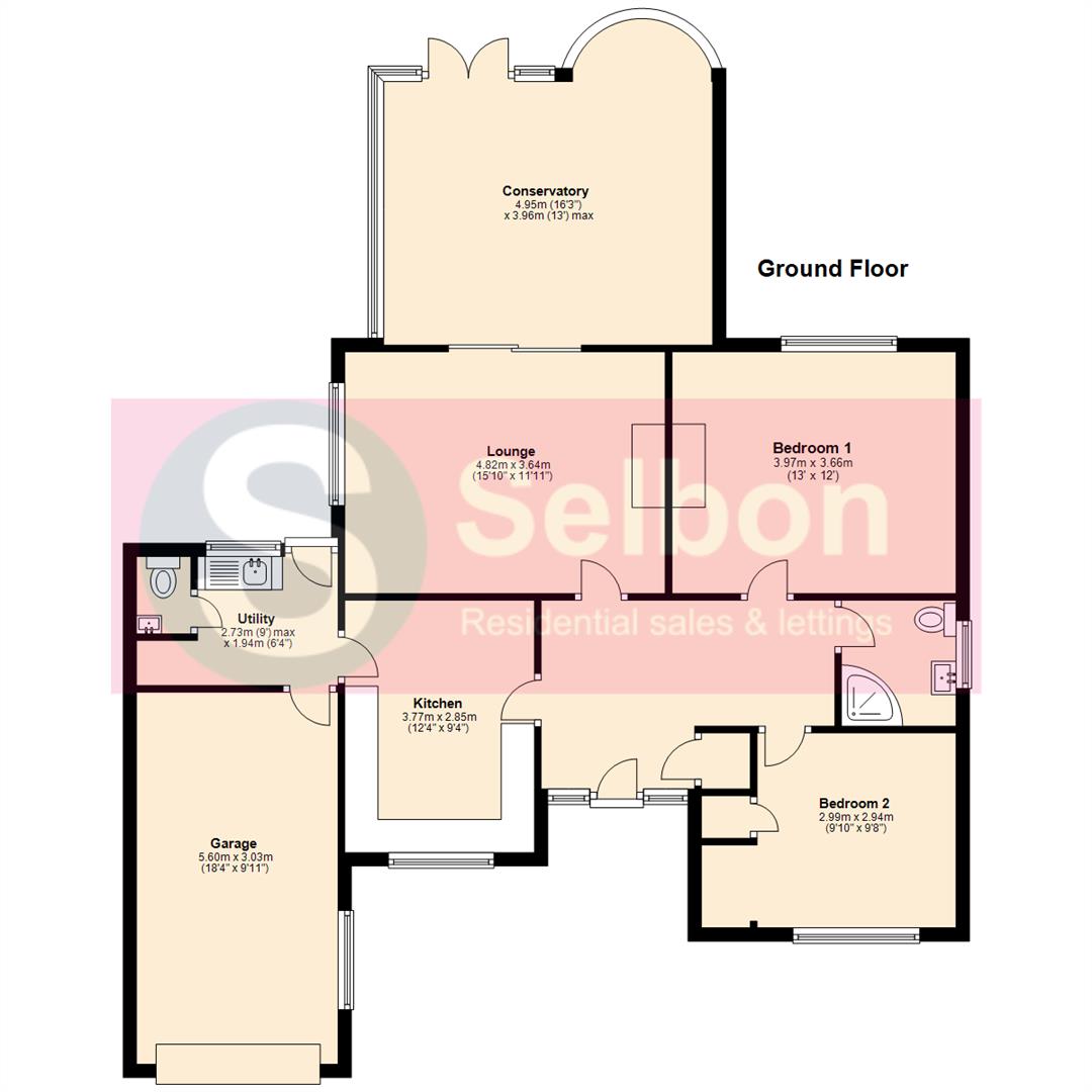 2 bedroom Detached Bungalow for sale in Fleet