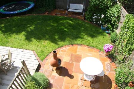 back garden, elevated