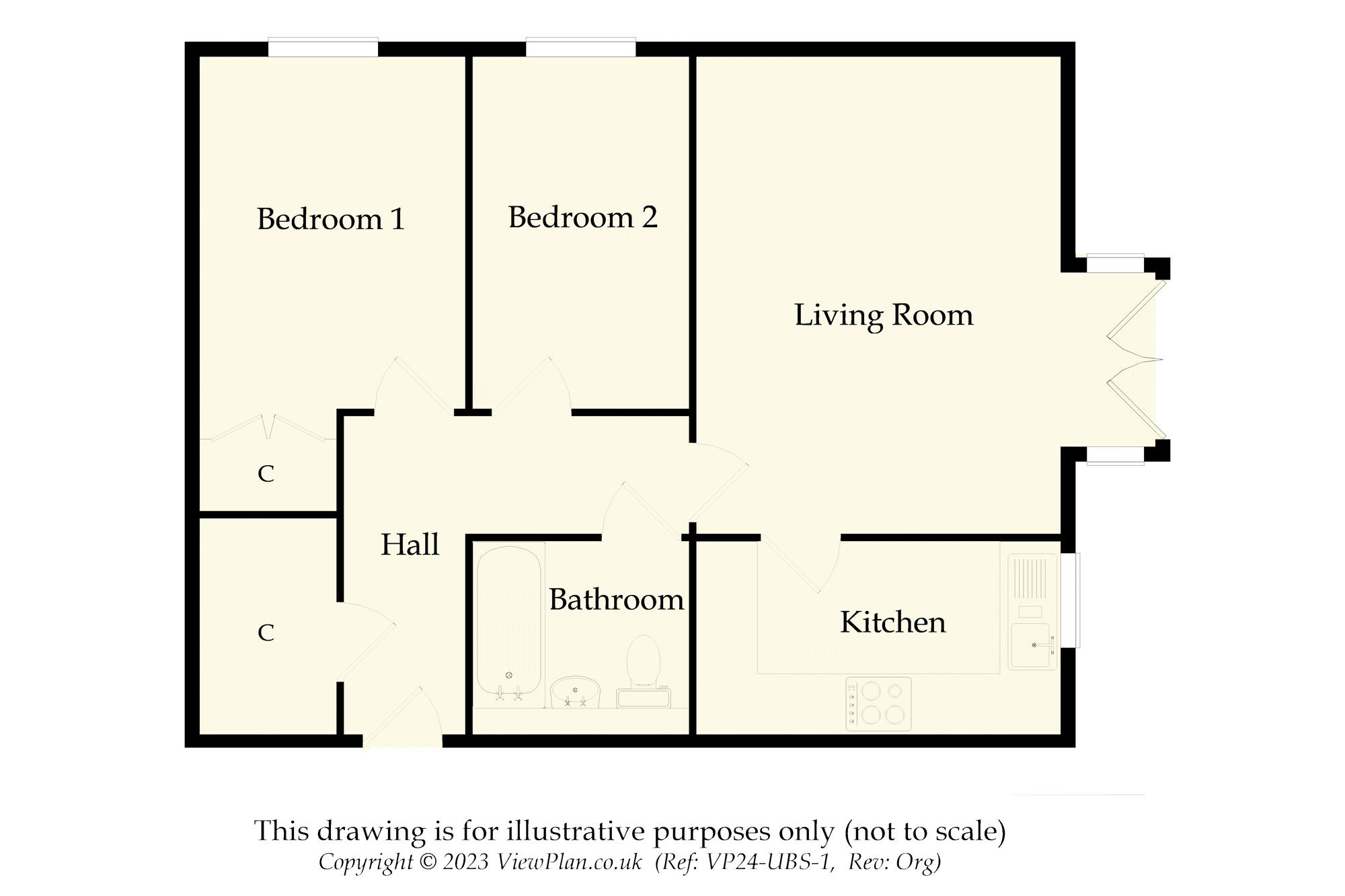 2 bedroom Ground Floor Flat for sale in Penarth