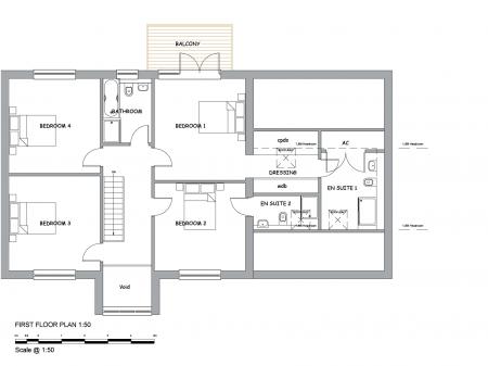 First floor floorplan - House 1